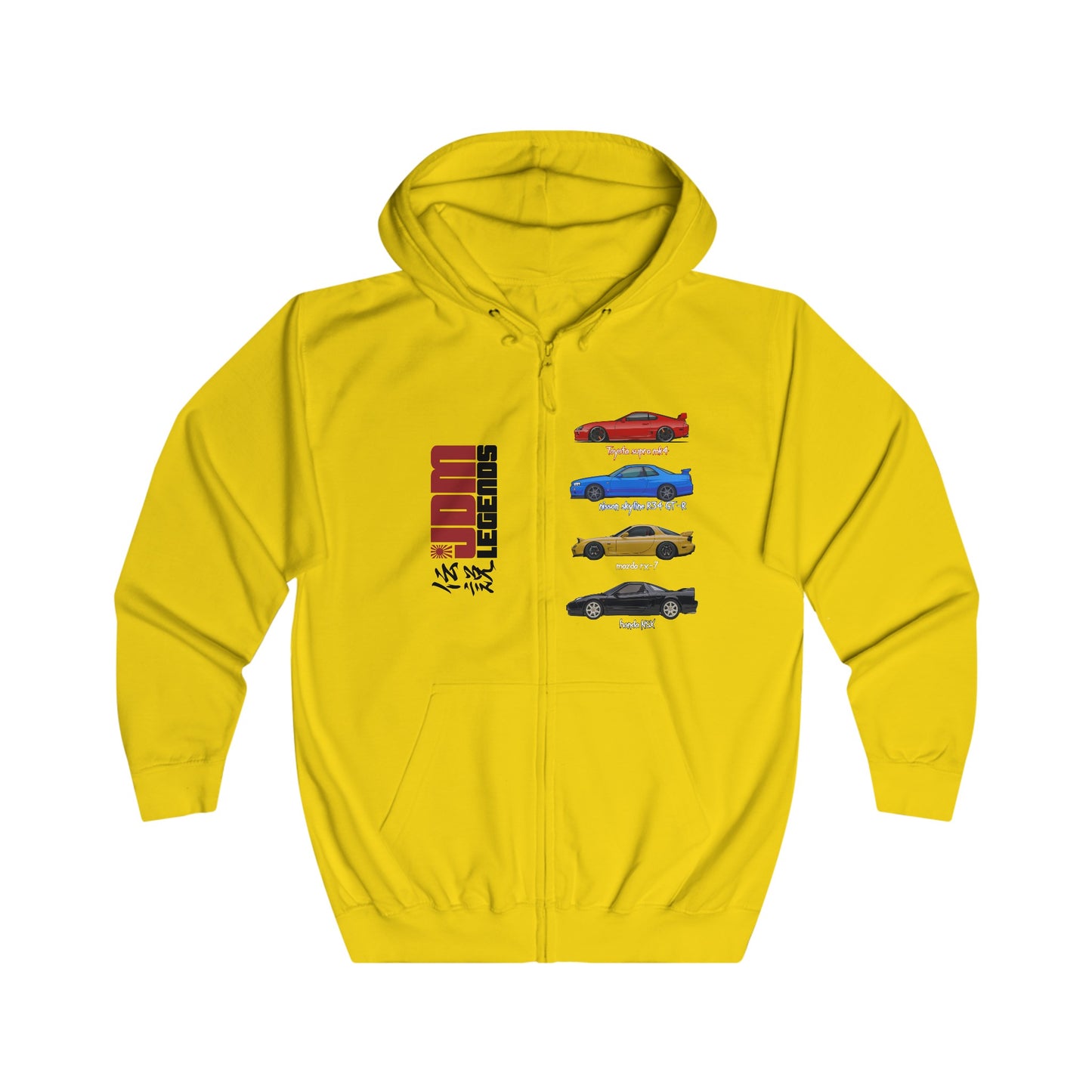 Unisex Full Zip JDM Hoodie
