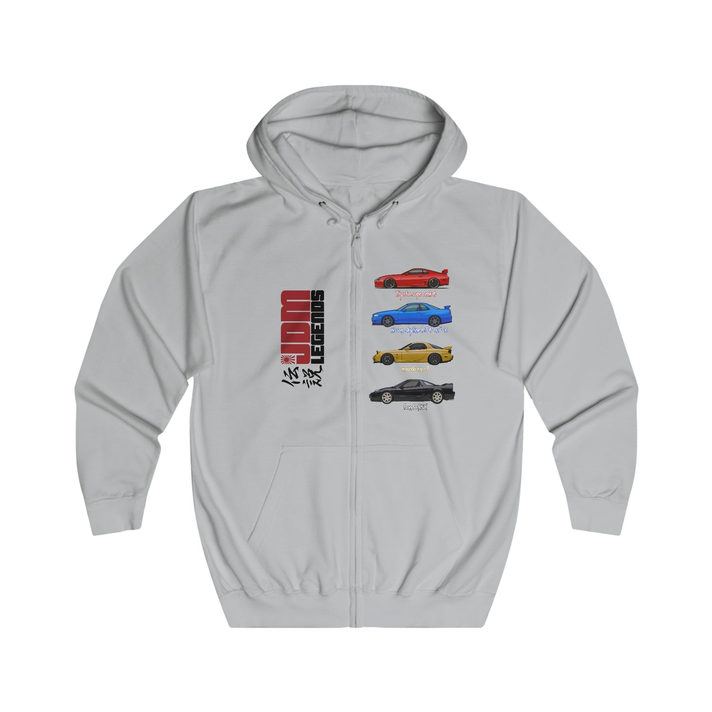 Unisex Full Zip JDM Hoodie