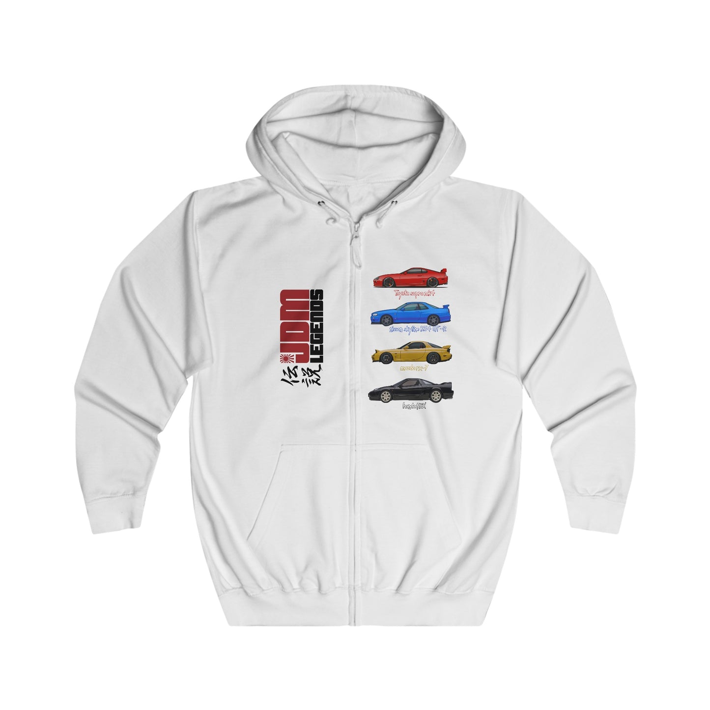 Unisex Full Zip JDM Hoodie